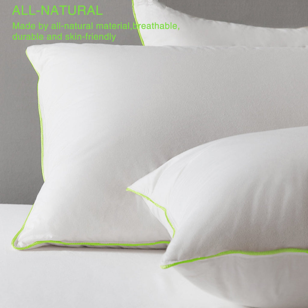 Kasentex Cotton Bed Pillow - Comfort Sleeping Pillow, White